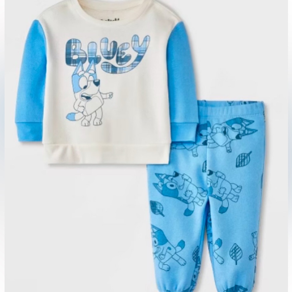 Bluey two piece baby set size 3-6M